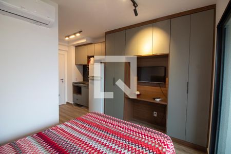 Sala/Quarto - Studio de kitnet/studio para alugar com 1 quarto, 24m² em Santo Amaro, São Paulo