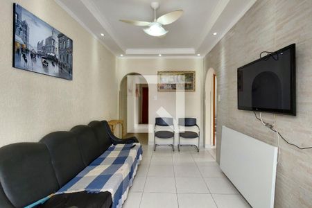 Sala de apartamento para alugar com 2 quartos, 81m² em Guilhermina, Praia Grande