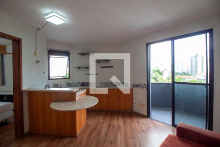 Sala de apartamento para alugar com 1 quarto, 39m² em Brooklin, São Paulo