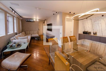 Sala de apartamento à venda com 3 quartos, 110m² em Funcionários, Belo Horizonte