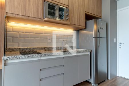 Cozinha de kitnet/studio para alugar com 1 quarto, 25m² em Vila Nova Conceição, São Paulo