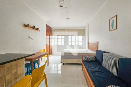 Sala de apartamento para alugar com 1 quarto, 45m² em Centro, Guarujá