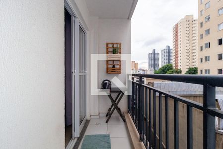 Varanda de kitnet/studio à venda com 1 quarto, 28m² em Brás, São Paulo