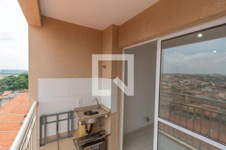 Varanda Sala de Estar/Jantar de apartamento para alugar com 2 quartos, 63m² em Jardim Rosolem, Hortolândia