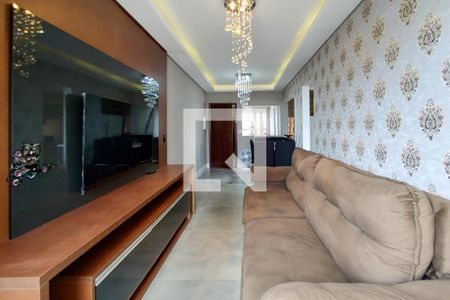 Sala de apartamento para alugar com 2 quartos, 90m² em Canto do Forte, Praia Grande