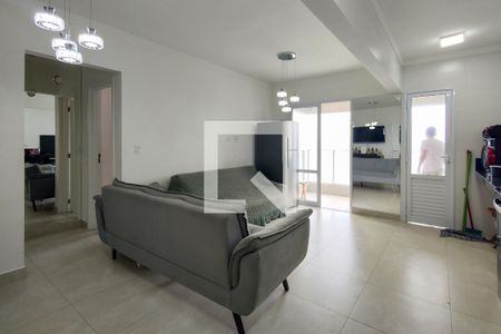 Sala/cozinha  de apartamento para alugar com 1 quarto, 53m² em Vila Caiçara, Praia Grande