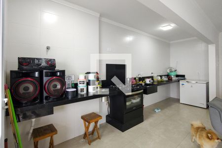 Sala/cozinha  de apartamento para alugar com 1 quarto, 53m² em Vila Caiçara, Praia Grande