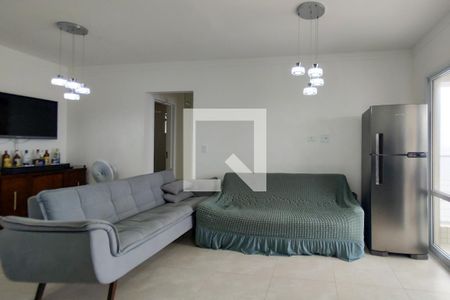 Sala/cozinha  de apartamento para alugar com 1 quarto, 53m² em Vila Caiçara, Praia Grande