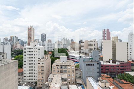 Vista da Sala/Quarto de kitnet/studio para alugar com 1 quarto, 27m² em Bela Vista, São Paulo