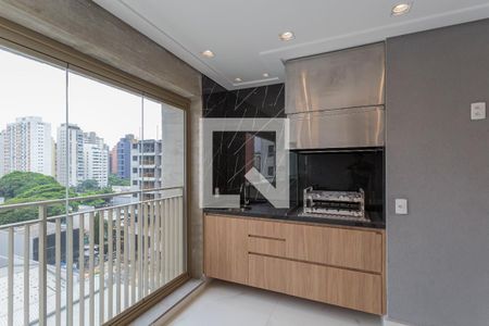 Varanda Sala de apartamento à venda com 3 quartos, 150m² em Indianópolis, São Paulo