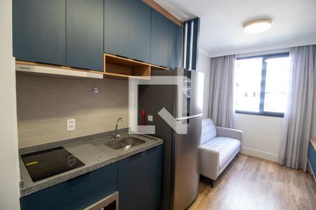 Cozinha de apartamento à venda com 1 quarto, 25m² em Butantã, São Paulo