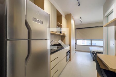 Cozinha de kitnet/studio para alugar com 1 quarto, 23m² em Ipiranga, São Paulo