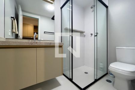 Banheiro de kitnet/studio para alugar com 1 quarto, 23m² em Ipiranga, São Paulo