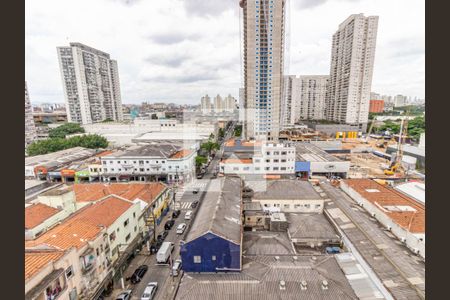 Sala/Cozinha - Vista de apartamento para alugar com 2 quartos, 38m² em Brás, São Paulo