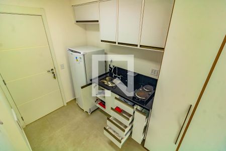 Cozinha de apartamento para alugar com 1 quarto, 28m² em Mirandópolis, São Paulo