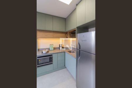 Sala - Cozinha de apartamento para alugar com 1 quarto, 28m² em Chácara Santo Antônio (zona Sul), São Paulo