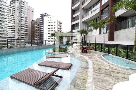 Área comum - Piscina de apartamento para alugar com 1 quarto, 25m² em Indianópolis, São Paulo