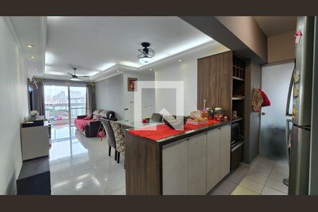 Sala de apartamento para alugar com 3 quartos, 87m² em Macuco, Santos