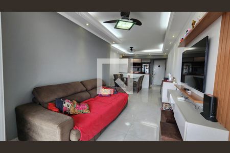 Sala de apartamento para alugar com 3 quartos, 87m² em Macuco, Santos