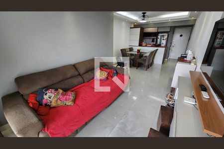 Sala de apartamento para alugar com 3 quartos, 87m² em Macuco, Santos