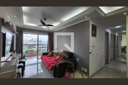 Sala de apartamento para alugar com 3 quartos, 87m² em Macuco, Santos