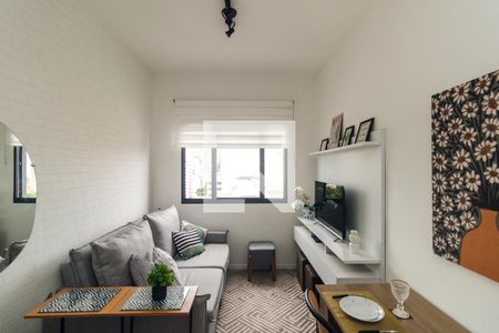 Sala de apartamento à venda com 1 quarto, 27m² em Vila Buarque, São Paulo