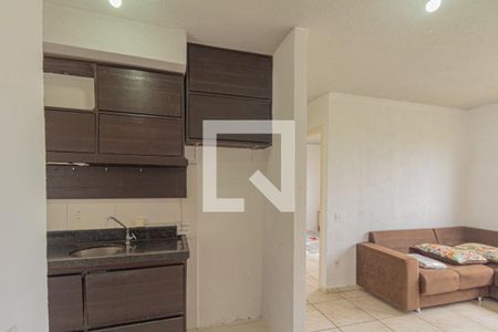 Sala/Cozinha de apartamento para alugar com 2 quartos, 42m² em São José, Canoas