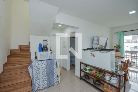 Sala/Cozinha de apartamento à venda com 1 quarto, 60m² em Vila Castelo, São Paulo