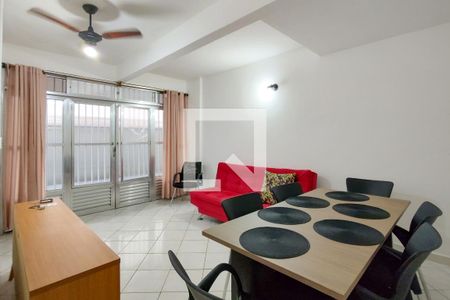 Sala de apartamento para alugar com 1 quarto, 58m² em Canto do Forte, Praia Grande