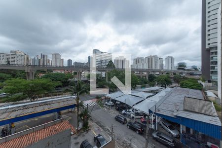 Varanda - Vista de kitnet/studio para alugar com 1 quarto, 28m² em Campo Belo, São Paulo