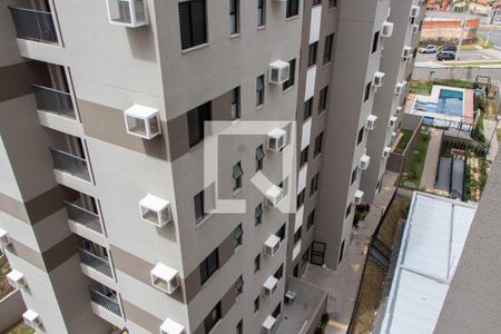 VISTA DA SALA de apartamento para alugar com 2 quartos, 47m² em Cambuí, Campinas