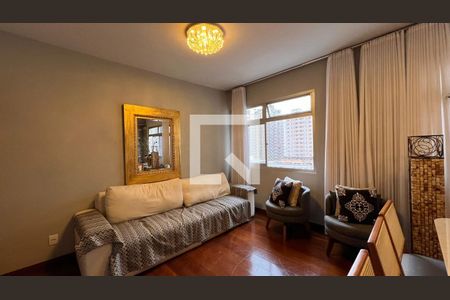 sala  de apartamento à venda com 3 quartos, 80m² em Lourdes, Belo Horizonte