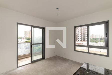 Sala de apartamento à venda com 1 quarto, 25m² em Indianópolis, São Paulo