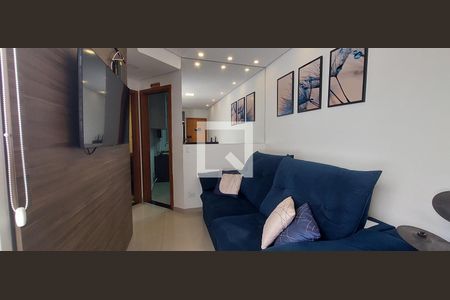 Sala de apartamento à venda com 2 quartos, 90m² em Jardim Utinga, Santo André