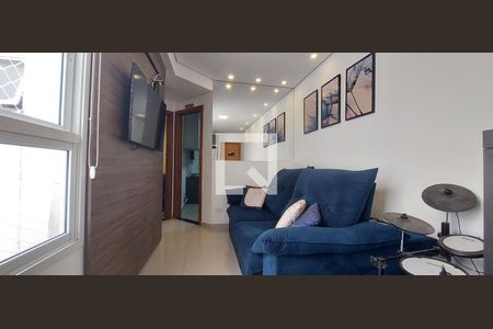 Sala de apartamento à venda com 2 quartos, 90m² em Jardim Utinga, Santo André