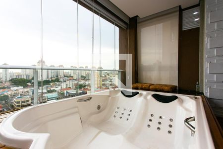 Varanda - Hidromassagem de apartamento à venda com 1 quarto, 50m² em Vila Gomes Cardim, São Paulo