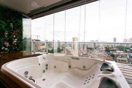 Varanda - Hidromassagem de apartamento à venda com 1 quarto, 50m² em Vila Gomes Cardim, São Paulo