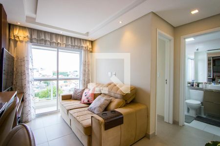 Sala de apartamento para alugar com 2 quartos, 52m² em Jardim Pilar, Mauá