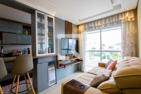 Sala de apartamento para alugar com 2 quartos, 52m² em Jardim Pilar, Mauá