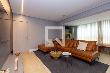 Sala de TV de apartamento à venda com 3 quartos, 120m² em Vila da Serra, Nova Lima