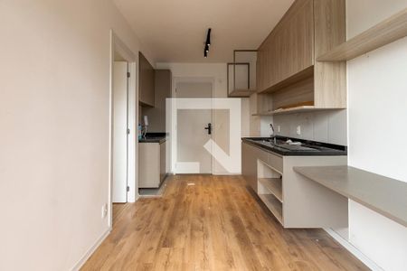 Sala/ Cozinha de apartamento à venda com 1 quarto, 28m² em Campo Belo, São Paulo