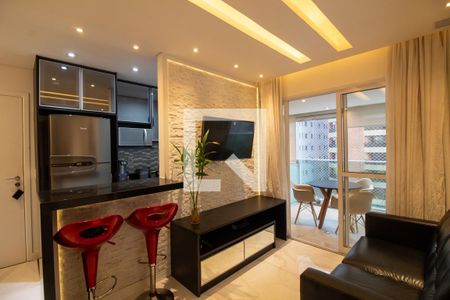 Sala de apartamento à venda com 1 quarto, 41m² em Cidade Monções, São Paulo