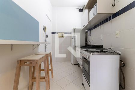 Cozinha de apartamento para alugar com 1 quarto, 27m² em Centro Histórico de São Paulo, São Paulo