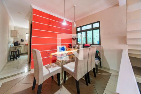 Sala de Jantar de casa à venda com 3 quartos, 135m² em Parque Sao Vicente, Santo André