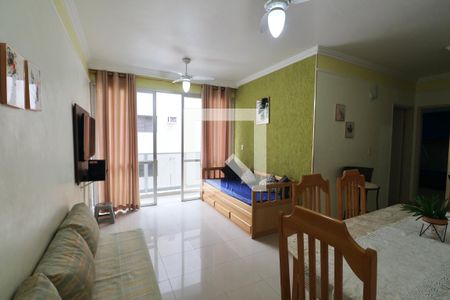 Sala de apartamento para alugar com 2 quartos, 140m² em Jardim Belmar, Guarujá