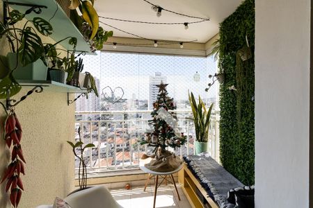 Varanda da Sala de apartamento à venda com 2 quartos, 61m² em Vila das Merces, São Paulo