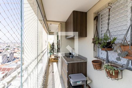 Varanda da Sala de apartamento à venda com 2 quartos, 61m² em Vila das Merces, São Paulo