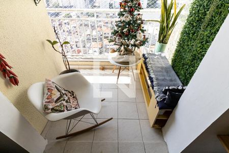 Varanda da Sala de apartamento à venda com 2 quartos, 61m² em Vila das Merces, São Paulo