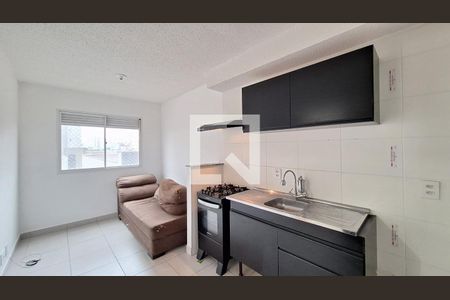 Sala/Cozinha/area de serviço  de apartamento à venda com 1 quarto, 27m² em Barra Funda, São Paulo