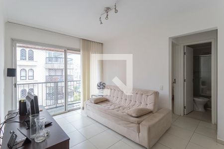 Sala de apartamento para alugar com 1 quarto, 37m² em Indianópolis, São Paulo